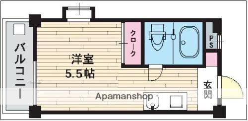 メゾンドセジュール(ワンルーム/1階)の間取り写真