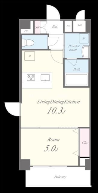 LA PECHE KINO(1LDK/2階)の間取り写真