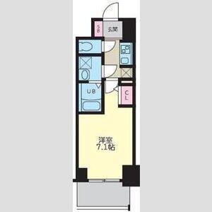 S-RESIDENCE千里丘(1K/6階)の間取り写真
