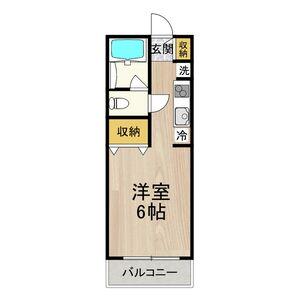COCORO吹田(ワンルーム/3階)の間取り写真
