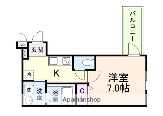 フジパレスJR淡路駅東(1K/1階)の間取り写真