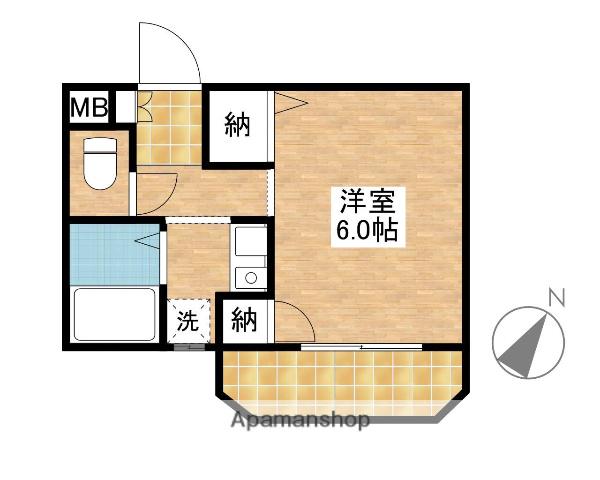 ココ・デ・メール(1K/3階)の間取り写真