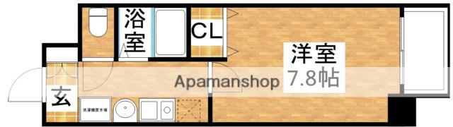 コンセール裕恵(1K/6階)の間取り写真