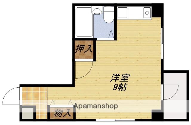 シャトー白美(1DK/5階)の間取り写真