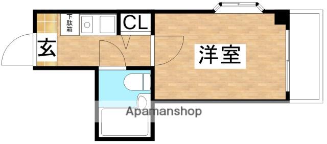 アイティー千里山(1K/2階)の間取り写真