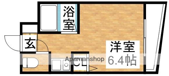 メゾンアンティーム(1K/4階)の間取り写真