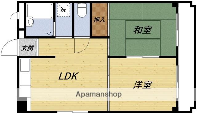 ルガル・デ・レイナ(2LDK/2階)の間取り写真