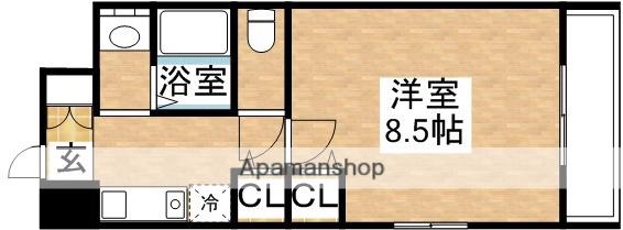 Mプラザ新大阪壱番館(1K/6階)の間取り写真