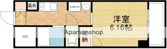 ウィニングパラ江坂(1K/4階)の間取り写真