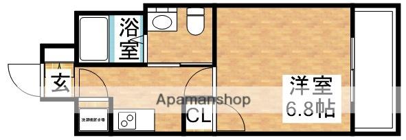 レジュールアッシュPREMIUMTWIN-2(1K/8階)の間取り写真