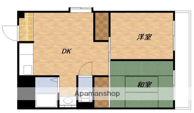 三番グリーンハイツ(2DK/2階)の間取り写真