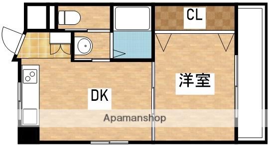 メティス有馬(1DK/5階)の間取り写真