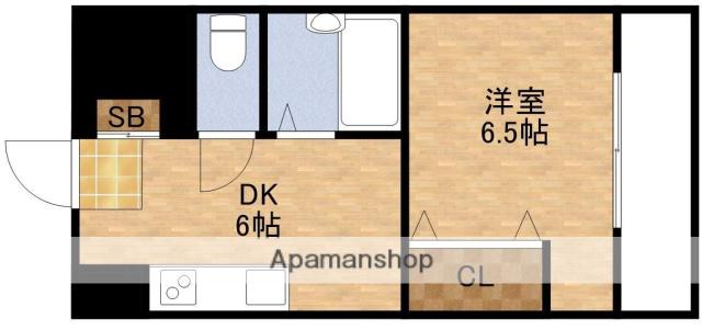 シャトータカシマ(1DK/2階)の間取り写真