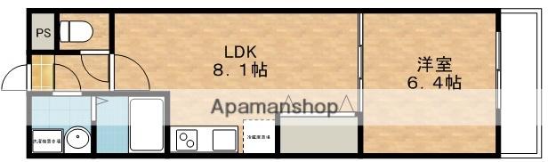 フジパレス吹田サウス(1LDK/2階)の間取り写真