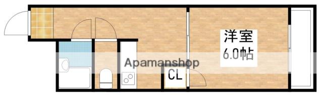 中村マンション(1K/5階)の間取り写真