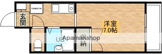 プレリュード江坂(1K/3階)の間取り写真