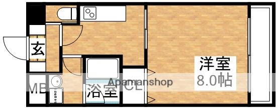 アーバンフラッツ西中島(1K/5階)の間取り写真