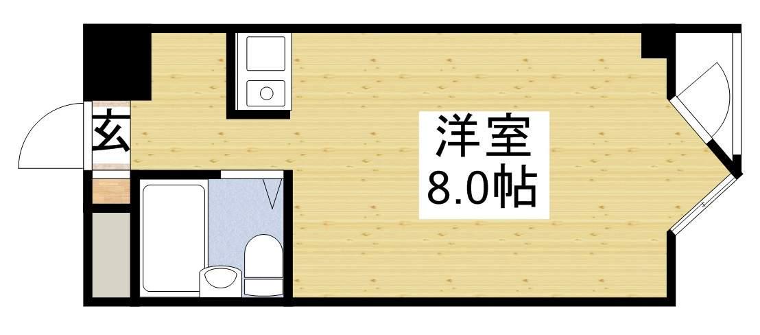 KSレジデンス千里山高塚(ワンルーム/3階)の間取り写真