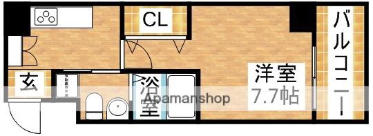 PARKHILLS東三国VISION(1K/2階)の間取り写真