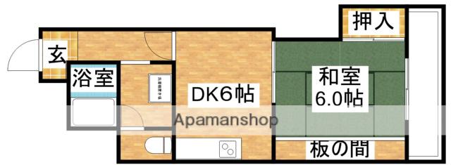 シャンティマサノ(1DK/5階)の間取り写真