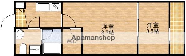 LADOUCEUR江坂(1LDK/11階)の間取り写真