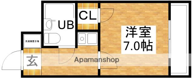 三国プラウ21(1K/2階)の間取り写真