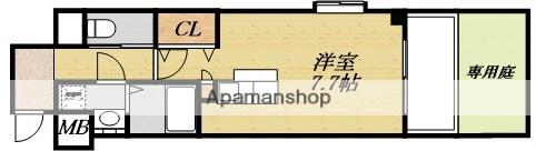 ブリランテ2番館(ワンルーム/1階)の間取り写真