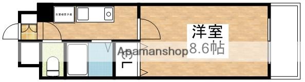 ビスタ穂波公園(1K/2階)の間取り写真