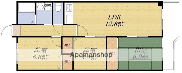 ラフィーネ高塚(3LDK/2階)の間取り写真