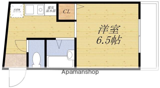 ラポール千里山(1K/3階)の間取り写真
