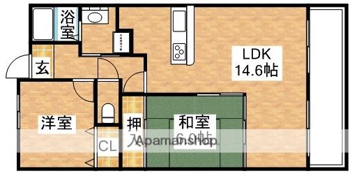 プルメリア東三国ウエスト(2LDK/10階)の間取り写真