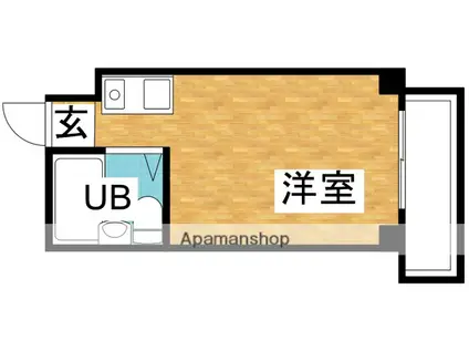 ビルディングⅡ菅原(ワンルーム/2階)の間取り写真