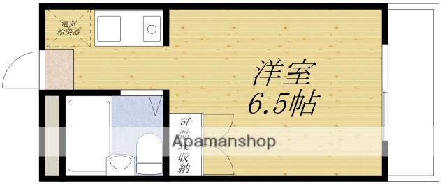 ソサエティ山手(ワンルーム/4階)の間取り写真