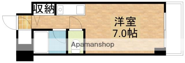 ミーールズ江坂(ワンルーム/4階)の間取り写真