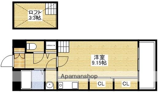 フォレステージュ江坂垂水町(ワンルーム/6階)の間取り写真