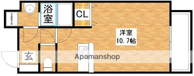 インザグレイス東三国(1K/10階)の間取り写真