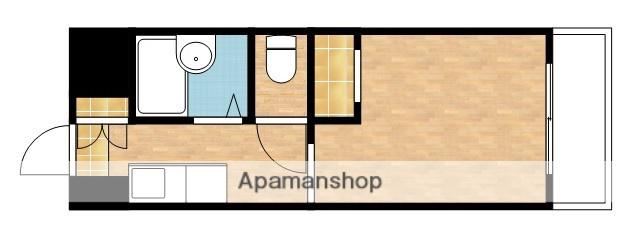 土井グランドマンション(1K/1階)の間取り写真