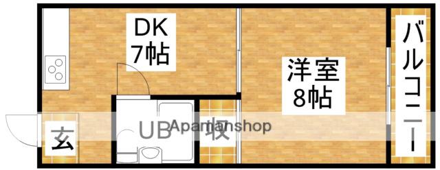 エクセレンスハイツ(1DK/4階)の間取り写真