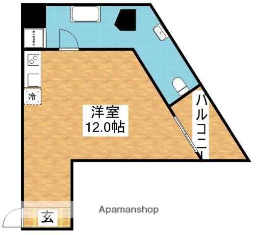 是空 JYUSO(ワンルーム/5階)の間取り写真