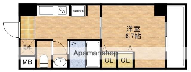 第15関根マンション(1DK/2階)の間取り写真