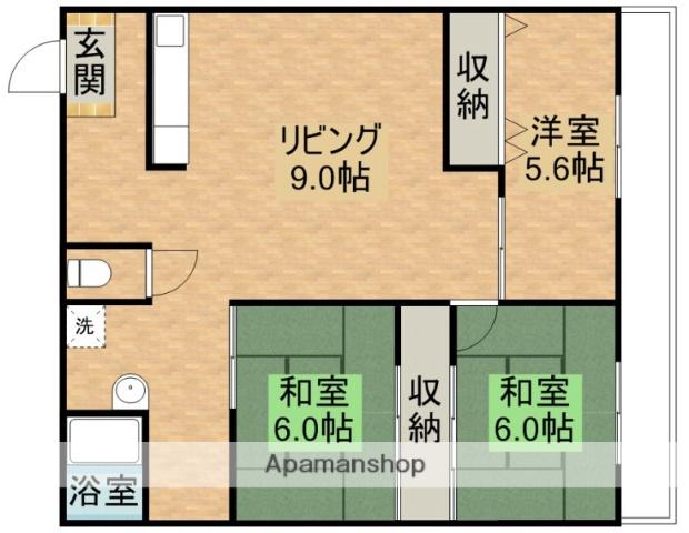 高塚増田マンション(3DK/2階)の間取り写真