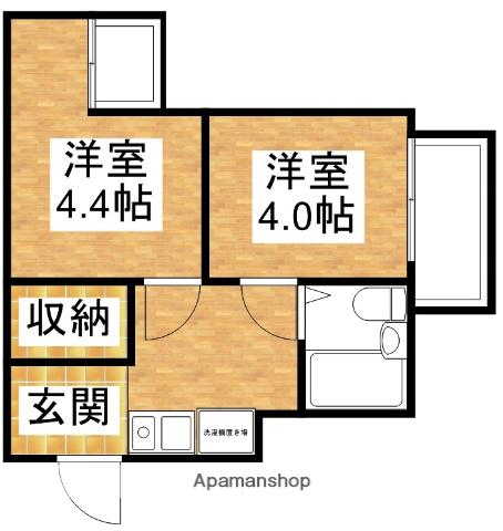 クルーム新大阪2番館(2K/2階)の間取り写真