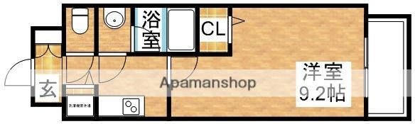 プレミア ウエイブ(1K/2階)の間取り写真
