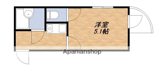 カンフォート吹田(ワンルーム/3階)の間取り写真