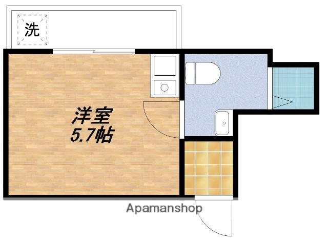カンフォート吹田(ワンルーム/3階)の間取り写真