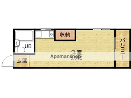 北沢江の木ビル(ワンルーム/2階)の間取り写真