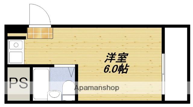 フェリス山手(ワンルーム/1階)の間取り写真