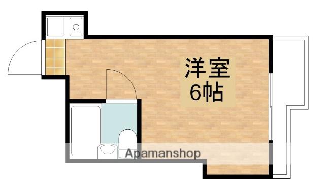 フェリス山手(ワンルーム/1階)の間取り写真