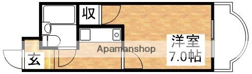 パールハイツ江坂(1K/4階)の間取り写真