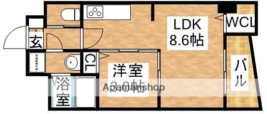 SEST新大阪(1LDK/2階)の間取り写真